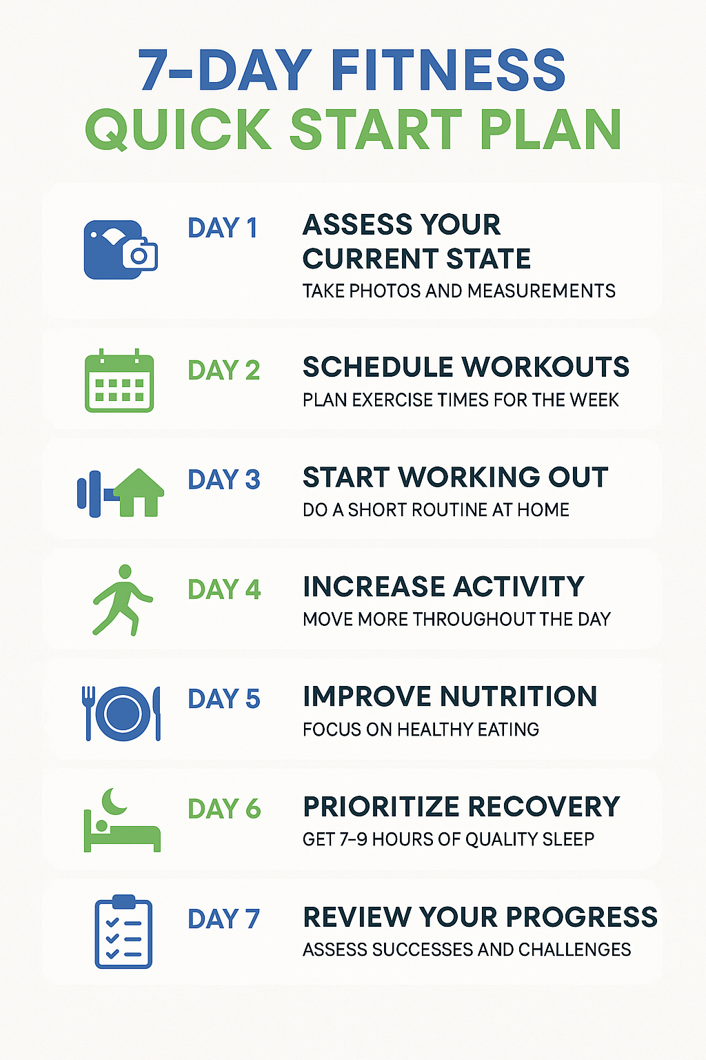 7 day fitness plan