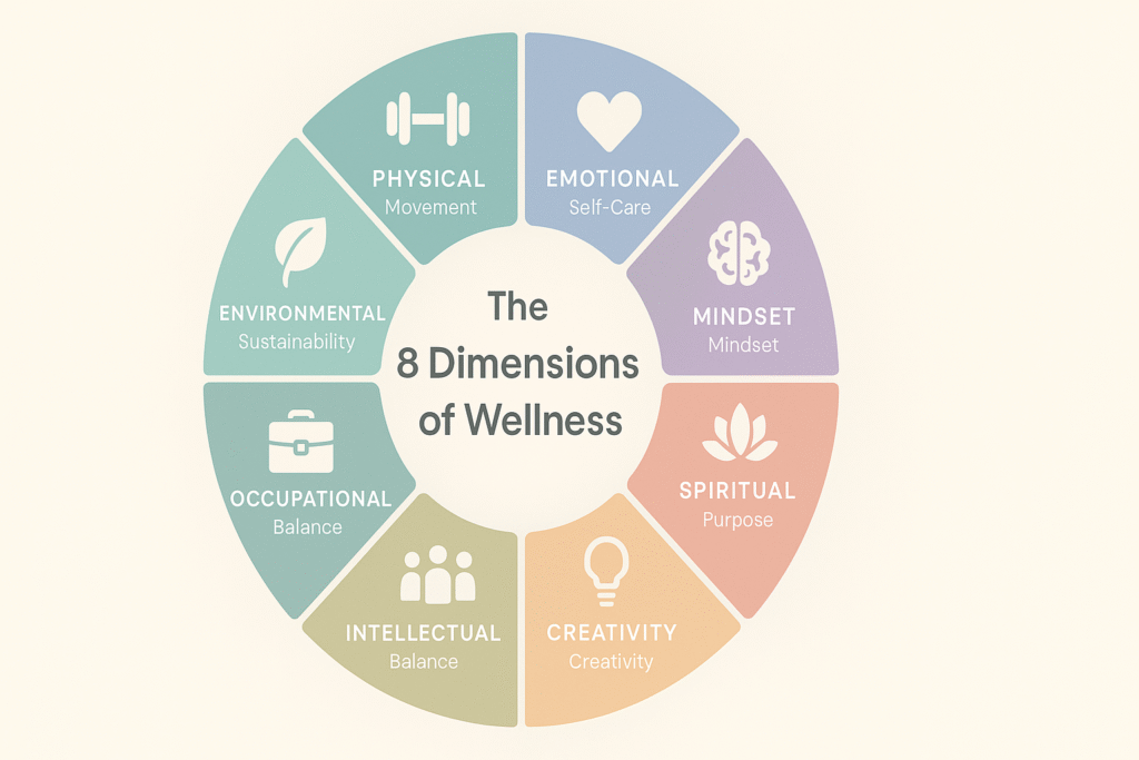 8 Dimensions of Wellness Infographic